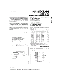 Datasheet MX7538JN manufacturer MAXIM